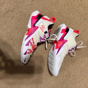 Jordan Women's Athletic Shoes in Pink and Cream